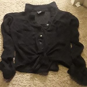Black button up